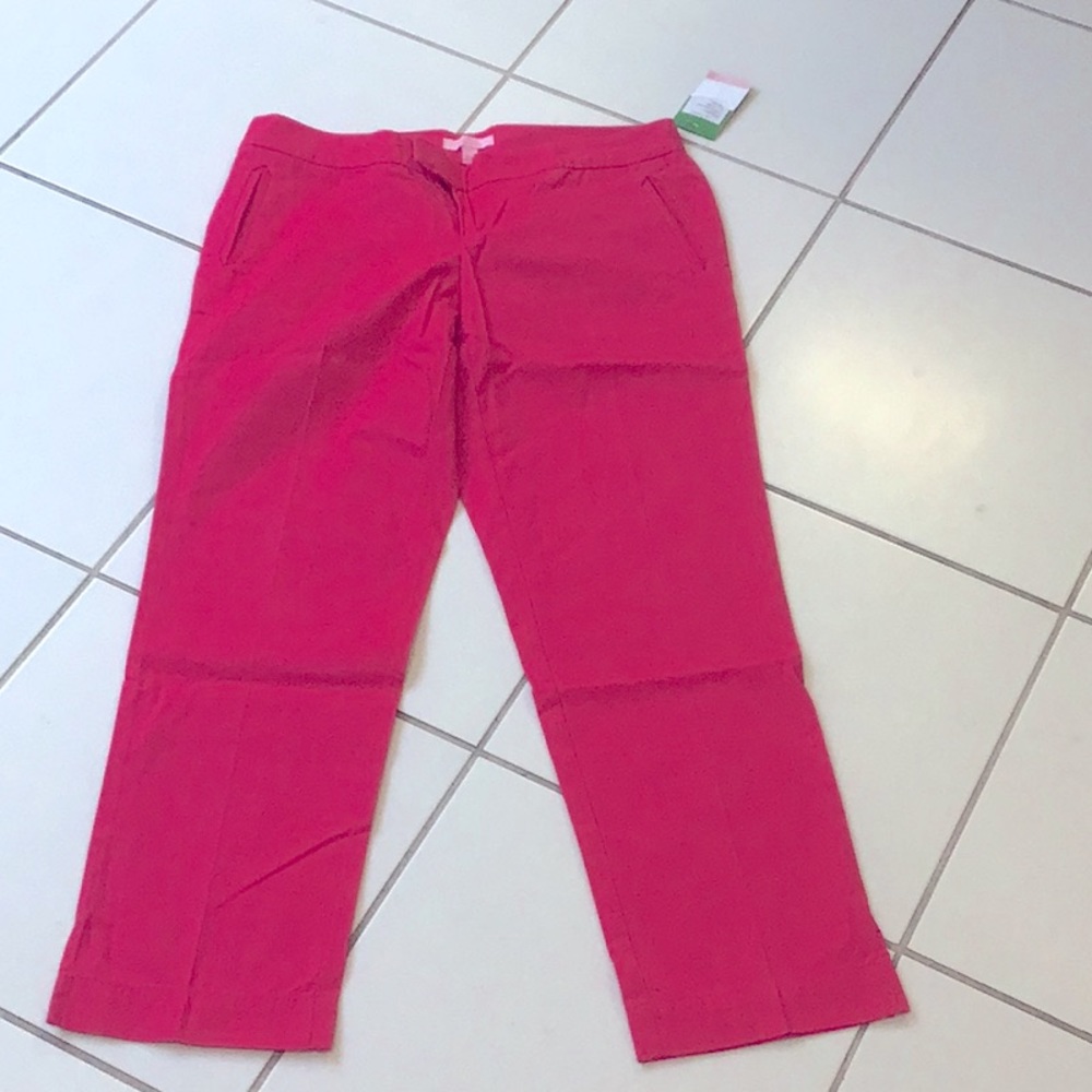 Lily Pulitzer pink cropped pants